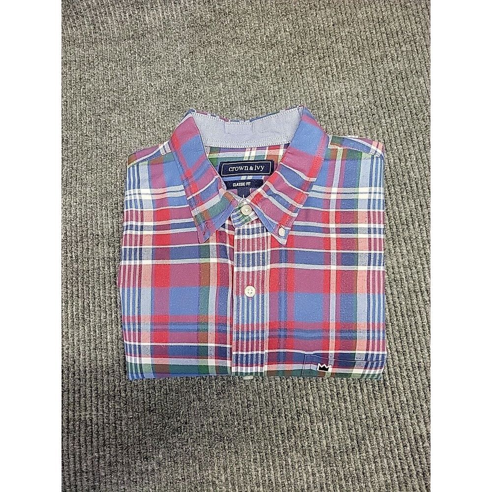 Mens Large Long Sleeve Button Down Shirt‎ Crown And Ivy